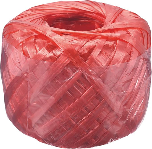 MECCANIXITY Polyester Nylon Plastic Rope Twine Household Bundled for Packing Gardening Craft,150m Length,Red