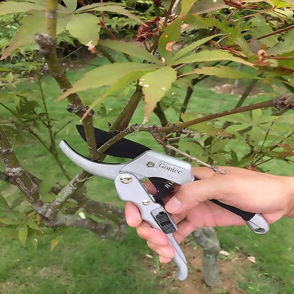 Pruners, German Pruning shears, Work 3 Times Easier, Sharp, High Strength gardening tools, for hedge, bonsai, floral, small stem, orchard and vegetable, upgraded, garden scissors, black
