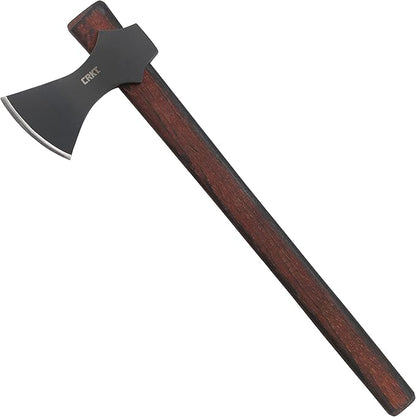 CRKT Freya Axe: Two Handed Outdoor Axe, Forged 1055 Carbon Steel Blade, Hickory Handle 2749