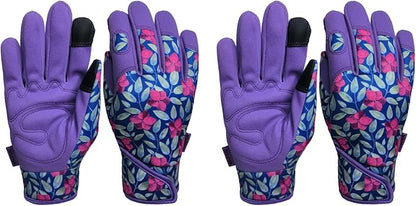 Thorn Proof&Puncture Resistant Gardening Gloves with Grip,Garden Glove for Women, Leather Yard Work Gifts