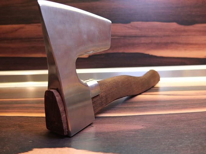 Stainless Steel Bearded Axe/Hatchet Metal Guard Custom Made Handle