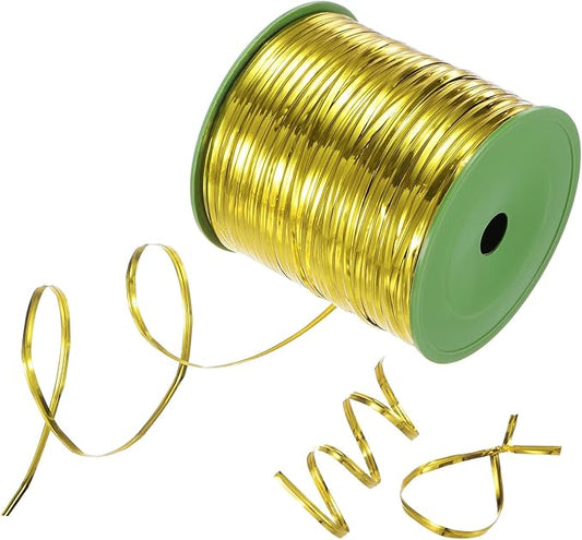 Metal Twist Ties, 500 Yards Metallic Twists Tie Bread Twisty-Ties for Party Decoration/Garden Plant/Gift Wrapping Bag/Cake/Pops Candy/Bakery Bags [Gold]
