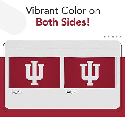 Indiana Hoosiers College Sports Printed Flag - NCAA Licensed - Nylon - School Banner (Red) (3' x 5')
