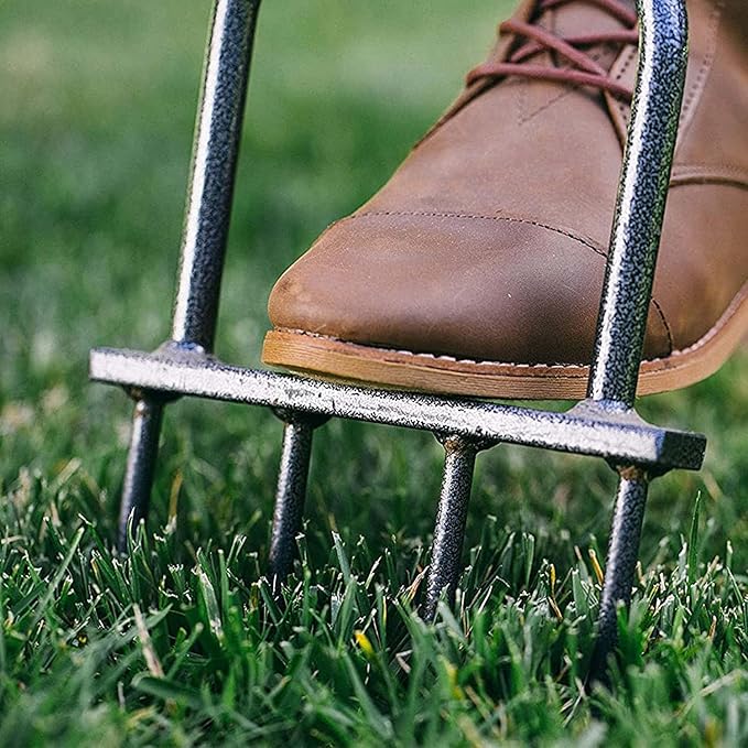 Yard Butler Aerators - Durable for Easy Lawn Care & Healthy Growth - Prevent Lawn Damage by Breaking Up Compaction - Ergonomic Gardening Tool, Spike Aerator