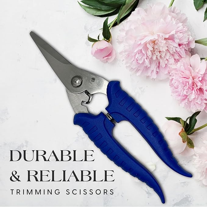 SLS SUPPLY FLORA - Flower Clippers, Garden Shears with Sharp Blades, Trimming Shears for Plants, Flowers and Trees, Must-Have Designing and Gardening Hand Tools