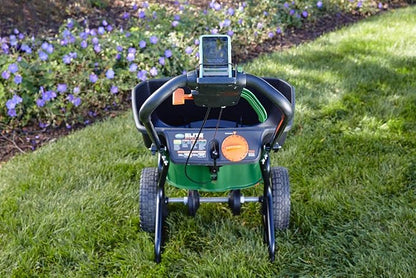Scotts Elite Spreader for Grass Seed, Weed and Feed, Fertilizer, Salt and Ice Melt, Durable Push Spreader Holds up to 20,000 sq. ft Product