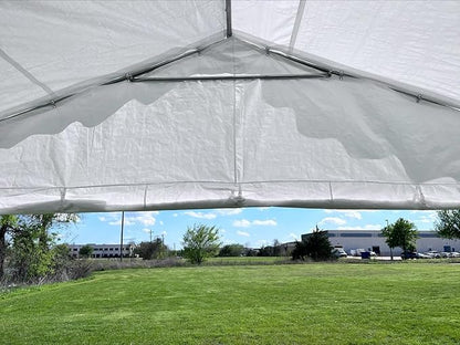DELTA 20'x16' Budget PE Party + (2) Long Storage Bags for Parties, Outdoor Party Tents, Canopy Carpas para Fiestas, Wedding Party Event Canopy with Waterproof Top (B Model)