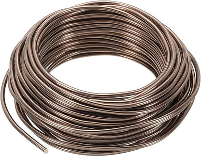 PATIKIL 3mm x 41ft Bonsai Training Wire,Floral Wire Stems Anodized Aluminum Tree Wire for Gardening Branch Fixing,Brown
