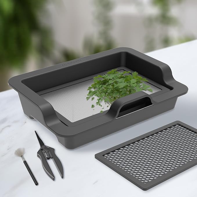 AC Infinity Large Trim Tray System 20-Inch, Interchangeable 3-Tray & 2-Screen Kit, Ergonomically Designed for Lap or Table Trimming, Plant Harvest Set to Collect Leaves and Pollen