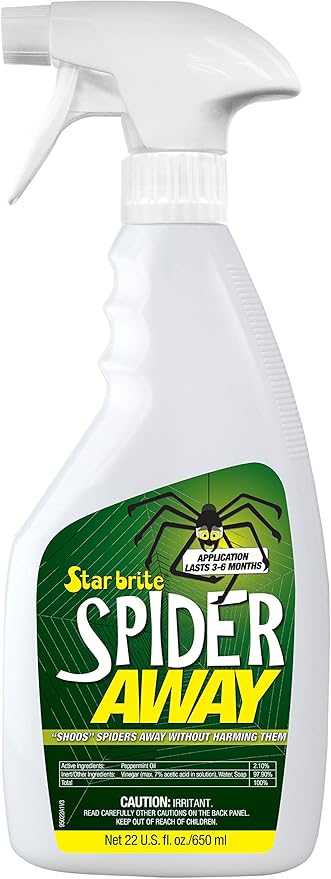 STAR BRITE Spider Away – Simply Chase Away Pesky Spiders & Keep Them Away - Ideal for Homes, Garages, Docks, Patios, Boathouses & More