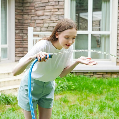 Fevone Garden Hose 35 ft., Lightweight Hybrid Water Hose, Flexible and Durable, Leak-Free Connections