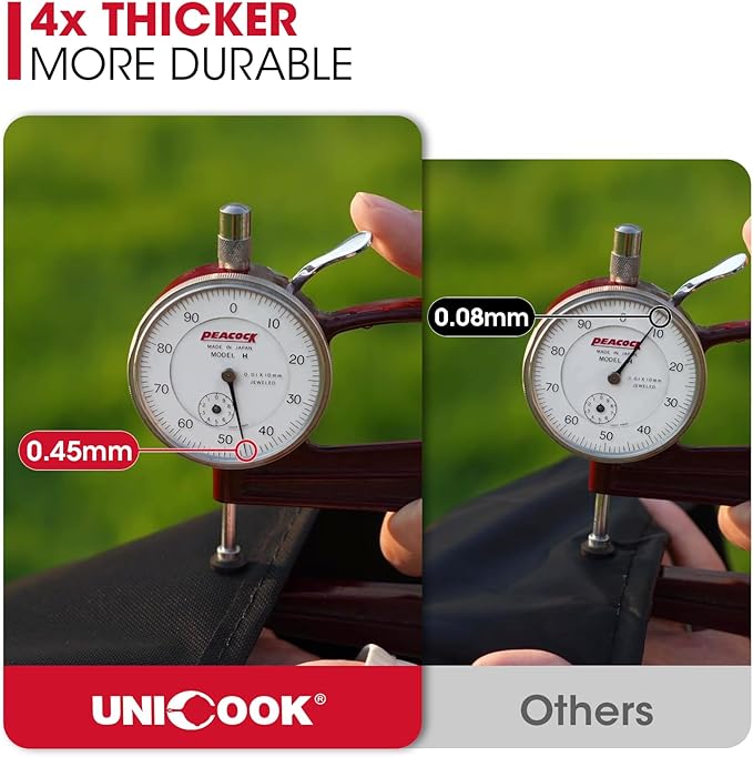 Unicook 82 Inch Grill Cover for Outdoor Grill, Oversized BBQ Cover with Side Handles and Air Vents, Heavy Duty Waterproof Fade Resistant, Compatible with Weber Charbroil Nexgrill Kenmore BBQs