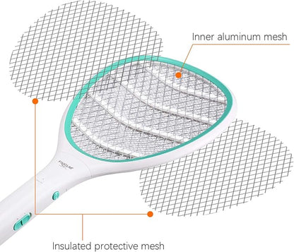 Faicuk 2 Pack Bug Zapper Racket Electric Fly Swatter