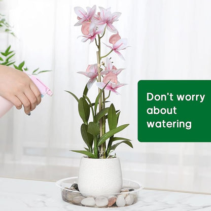 JERIA 40 Pack Clear Plant Saucers（6 Inch、8Inch、10 Inch、12 Inch）,Plastic Flower Pot Trays,Round Durable Plant Drip Trays for Indoor and Outdoor