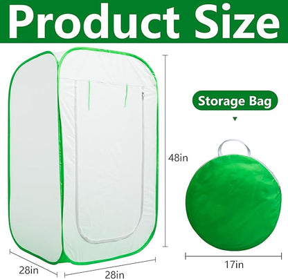28 x 28 x 48 Inch Pop Up Winter Frost Plant Cover, Gardening Plants Freeze Protection Tent, Warm Plant Protector Enclosure for Snow Frost Protection Indoor & Outdoor
