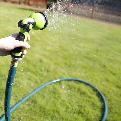 Worth Leader Short Garden Hose 3/4 in. x 10 ft. -Heavy Duty,Durable,Lightweight,Male to Female Fittings -No Kink Leakproof PVC Flexible Water Pipe -Brass Aluminum Ends for Household & Commercial-Green