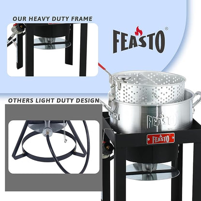 Outdoor Aluminum Fryer Pot (10 QT)
