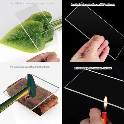 2mm Polycarbonate Sheet,polycarbonate greenhouse panels,Roofing Transparent Insulation Daylighting Panels,strong and not easily deformed,for Greenhouse Sheds Roofs,Carports.(Clear,2.62x 29.5ft)