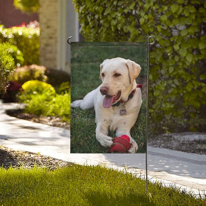 Custom Garden Flag Double Sides Personalized Garden Flags 12x18 Inch Customized Picture Logo Text Yard Flag Banner Signs for Outside Lawn Patio Garden Home Decorating Birthday Christmas Gift