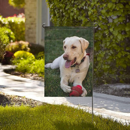 Custom Garden Flag Double Sides Personalized Garden Flags 12x18 Inch Customized Picture Logo Text Yard Flag Banner Signs for Outside Lawn Patio Garden Home Decorating Birthday Christmas Gift