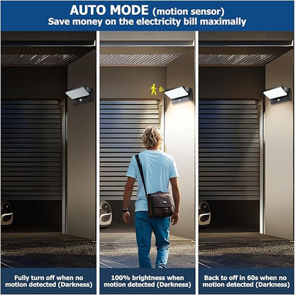 Motion Sensor Outdoor Wall Pack Lights,40W Acrylic LED Porch Lights 360 °Rotation,Waterproof 5000K/4000K/6000K Exterior Flood Wall Sconce Light for Garage