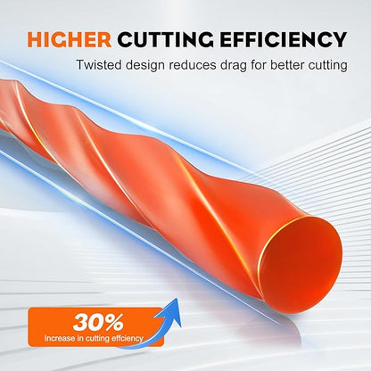 Hipa 095 Inch Trimmer Line,2.4mm/ 0.095" Weed Wacker Eater String, Commercial Grade Round Nylon String Trimmer Line Replacement for String Trimmer Weed Trimmer 3LB, Orange