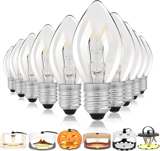 Flea Trap Replacement Light Bulbs Warm White- Pack of 10 (E12 7W)