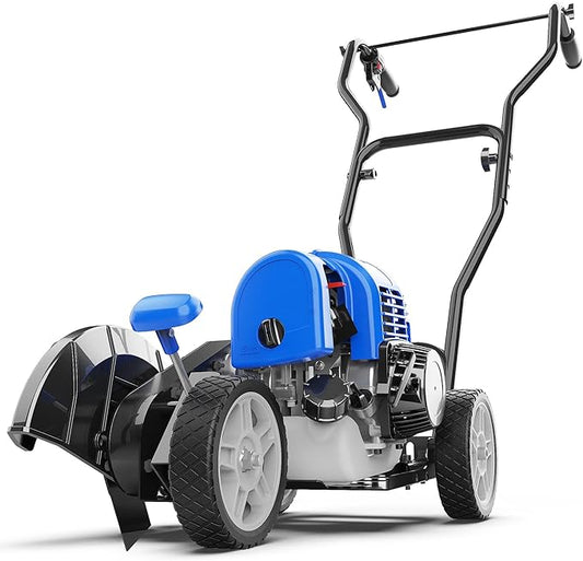 Wild Badger Power Sidewalk Edger Lawn Tool Gas 31cc WB31CCED, Blue