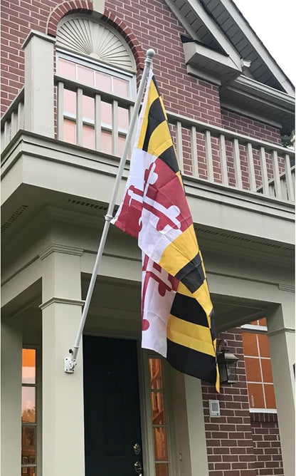 AMZFLAG Double Sided Maryland State Flag 3x5 ft Outdoor Heavy Duty State of Maryland Flag Vivid Color MD Flags with 2 Brass Grommets Thick Material
