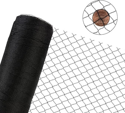 Woven Bird Netting 10X10 FT, 1/2" Mesh, Strong Bird Net Protect Fruit Trees, Blueberry, Vegetables, Strawberry Plants, Garden Netting Pest Barrier, Against Deer, Squirres, Small Critters