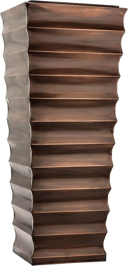 H Potter Tall Copper Planter Large Patio Pot for Indoor Outdoor