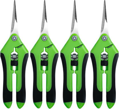 4 Pack Garden Shears, Stainless Steel Shears Gardening Tools, Scissors, Garden Clippers, Pruning Shears for Gardening Shears & Scissors (Green)
