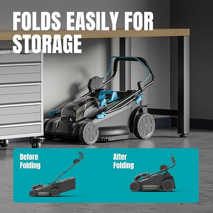 18" Cordless Self-Propelled Lawn Mower, Dual 20V Brushless Electric Push Mower with 6-Level Cutting Height, Includes 2×4.0Ah Batteries & Dual Charger