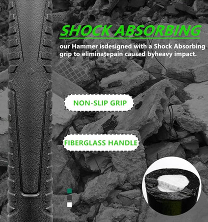 glorousamc Forged Adze Pick, Weeding Mattock Hoe Pick Mattock with Fiberglass Handle, Garden Pick, Great for Loosening Soil, Archaeological Projects (5LB-with 36" Fiberglass Handle)