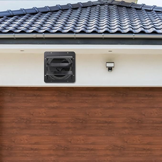 12 Inch Aluminum Automatic Shutter Louver Vent (No Fan Blades and Motor) for Home Attics, Workshops, Barn, Greenhouse