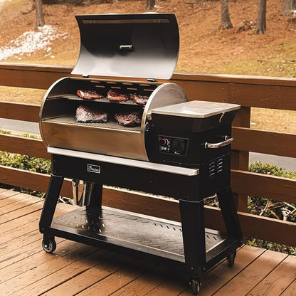 recteq Pellet Grill - Deck Boss 800, Pellet Smoker Grill, Wi-Fi-Enabled, Electric Pellet Grill, Deck Boss + BBQ Master Bundle