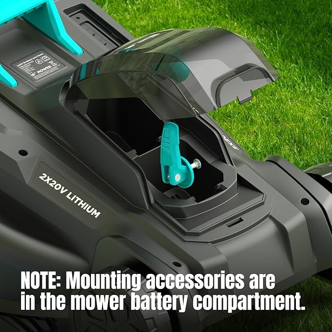 18" Cordless Self-Propelled Lawn Mower, Dual 20V Brushless Electric Push Mower with 6-Level Cutting Height, Includes 2×4.0Ah Batteries & Dual Charger