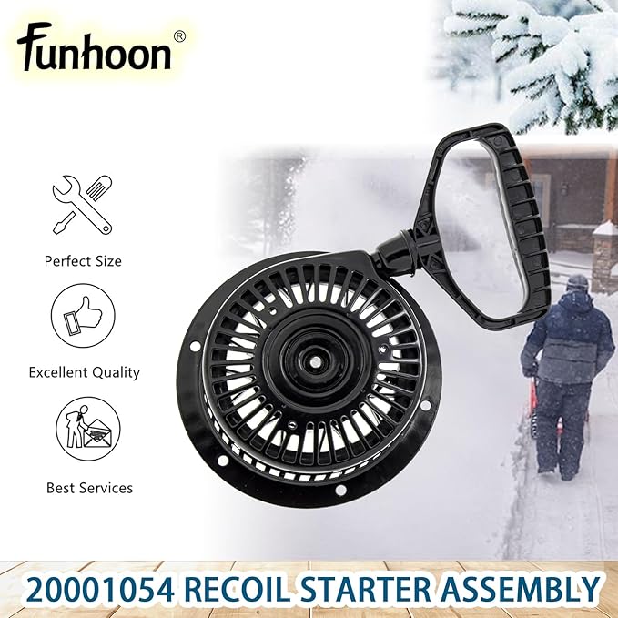 20001054 Pull Cord Recoil Starter Assembly for Ariens SNO-Tek, Compact, Classic, Deluxe, AX254 Engines, 920021, 920022, 921024, 921030 Snow Blowers