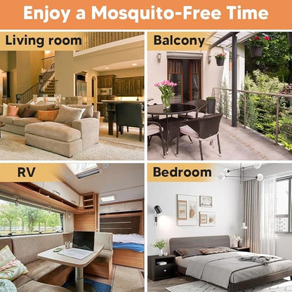 Mosquito Repellent Outdoor Patio, Outdoor Mosquito Repellent, Convenient to Apply, Protects 120 Sq Ft, Safe for Use Around Kids, Pets - 8P