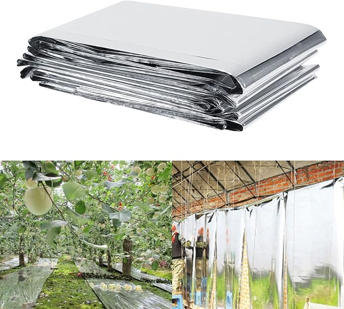 2 pcs Plant Growth Mylar Films High Reflective Mylar Sheets, Garden Greenhouse Covering Foil Sheets, Plant Growing Tents, Grow Light Accessories, 210 x 120cm, Silver, Wholesale Business