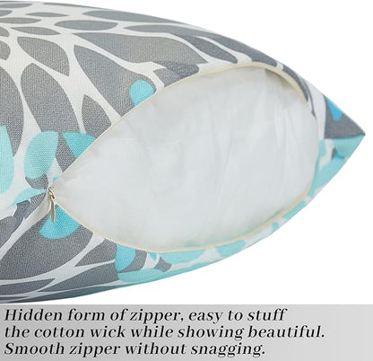 JMGBird Outdoor Pillow Covers 18x18 Inch Throw Pillow Covers Home Decor for Furniture, Patio, Couch, Bed, Sofa, Bedroom