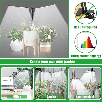 Plant Grow Light, Plant Lamp for Indoor Plants Growing, 6000K White Red Light for Succulents Mini Small Plants Growth (Without Timer/Dimming)