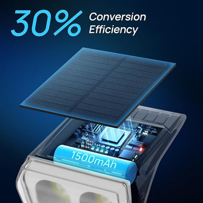 Consciot Solar Spot Lights Outdoor, 30 LED Waterproof Color Changing Solar Spotlight, 2 in 1 Adjustable Wall Lights, 10 Colors, Dusk-to-Dawn Solar Landscape Spotlights for Garden Yard Walkway, 4 Pack