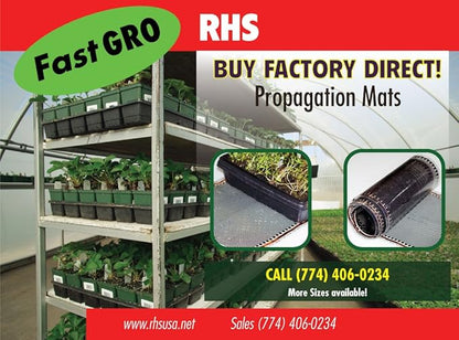 RHS Propagation Heat Mat, Spill Proof Seedling Pad, Heated Film Technology, Plant Germination Heating System, Durable Made in USA, Seed Starter 11" x 60" inches, Grow Beautiful Plants