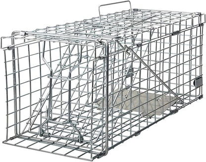 Gingbau Foldable Squirrel Trap Heavy Duty Humane Live Animal Cage Trap - 17.3” x 7.4” x 8.2”