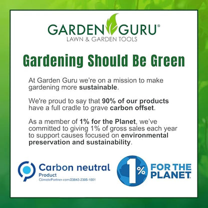Garden Guru Titanium Hand Weeder Fork Tool – Rust Resistant – Ergonomic Handle – Great for Planting, Spreading Mulch, Weeding, Loosening & Transplanting Soil (4 Pack)
