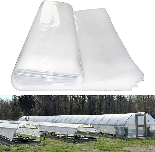 Greenhouse Plastic Sheeting 12x100 ft, 6 mil Thickness Replacement Cover, UV Resistant