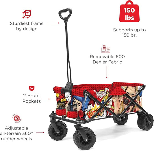 Creative Outdoor Original Folding Wagon All-Terrain Wheels