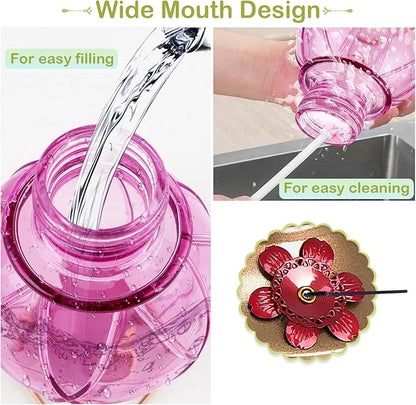 BOLITE Hummingbird Feeder, Glass Hummingbird Feeder for Outdoors, Netted Texture Ball Shape Bottle, 20 Ounces, Lavender, Birthday Gifts for Women Men, Gifts for Mom Dad