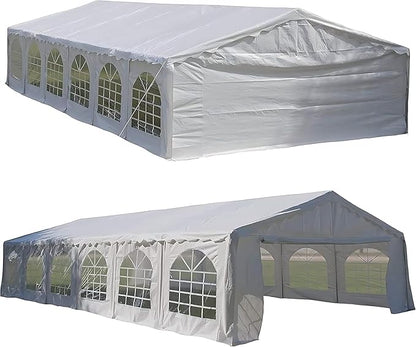 DELTA 40'x20' Budget PE +(2) Long Bag+(1) Short Bag, Large Party Tent,Event Canopy, carpas para Fiestas.Wedding Tents Garden Shelter Gazebo,Outdoor Canopy, with Waterproof Top Cover